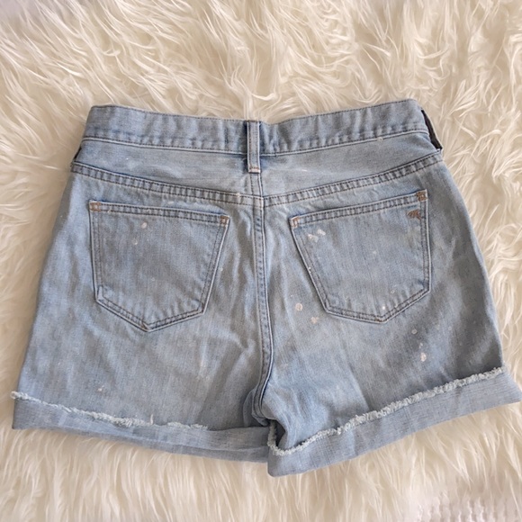 Madewell Paint Splatter Denim Cutoff Shorts - Picture 4 of 8